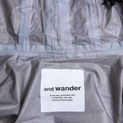And Wander 3L UL Rain Jacket Light Gray