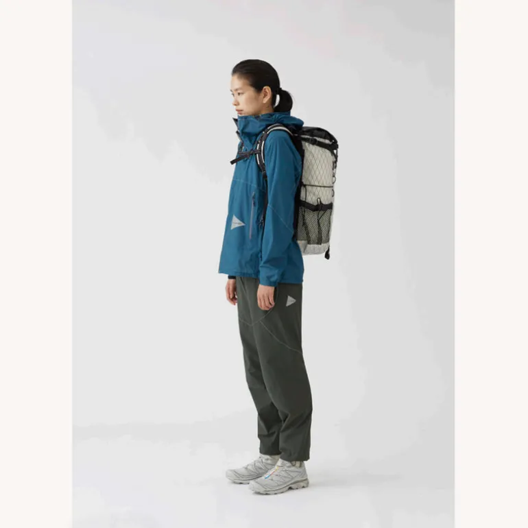 And Wander 3L UL Rain Jacket Blue