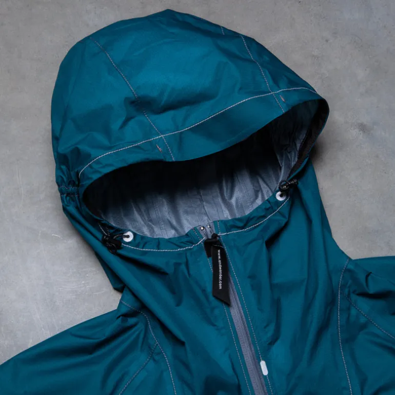 And Wander 3L UL Rain Jacket Blue