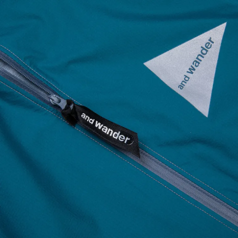 And Wander 3L UL Rain Jacket Blue