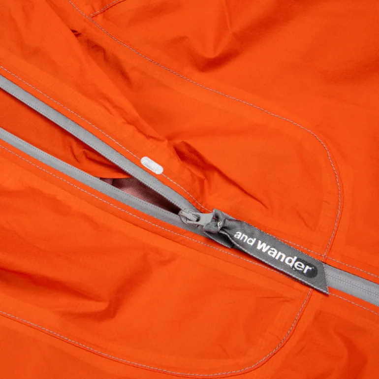 And Wander 3L UL Rain Jacket Red