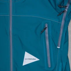 And Wander 3L UL Rain Jacket Blue