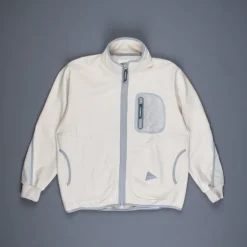 And Wander light fleece jacket off white