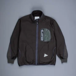 And Wander light fleece jacket charcoal
