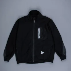 And Wander light fleece jacket black