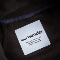 And Wander light fleece jacket charcoal