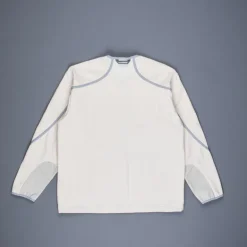 And Wander light fleece pullover off white