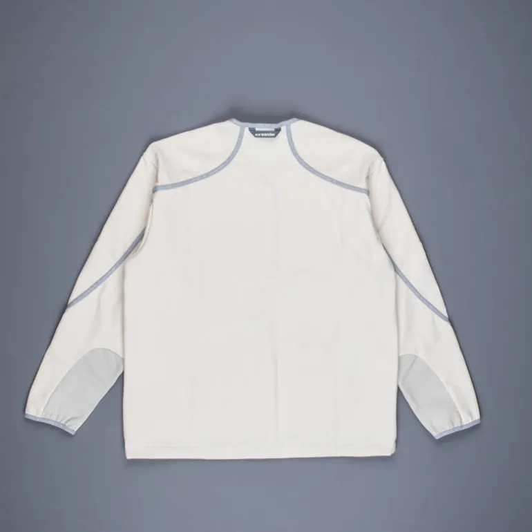 And Wander light fleece pullover off white