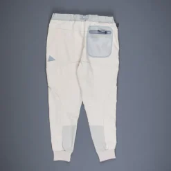 And Wander light fleece pants off white