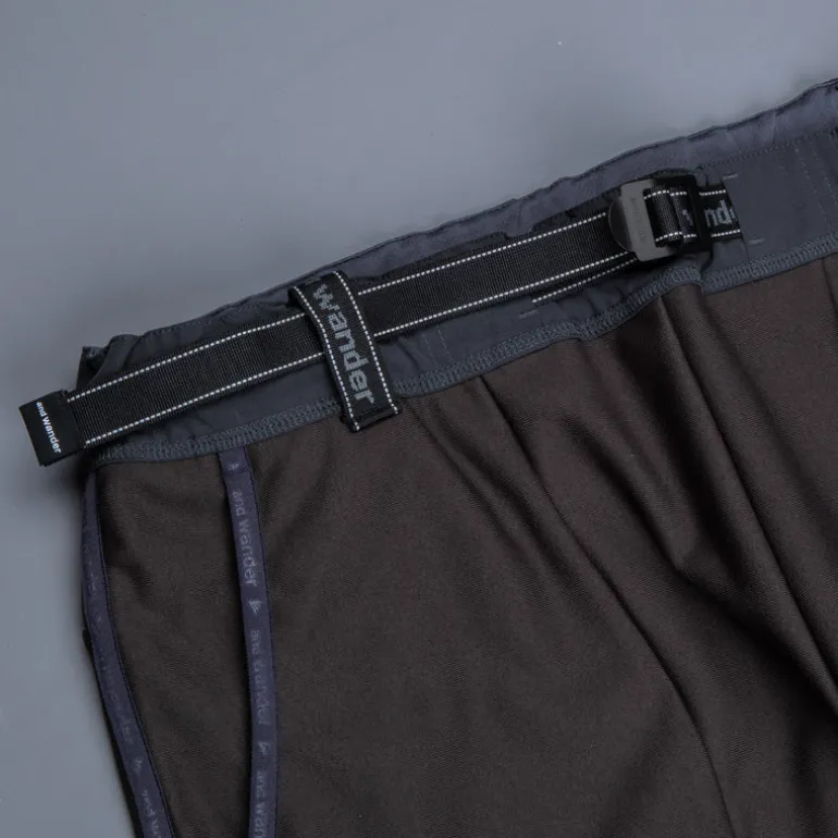 And Wander light fleece pants charcoal