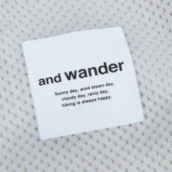 And Wander light fleece pants off white