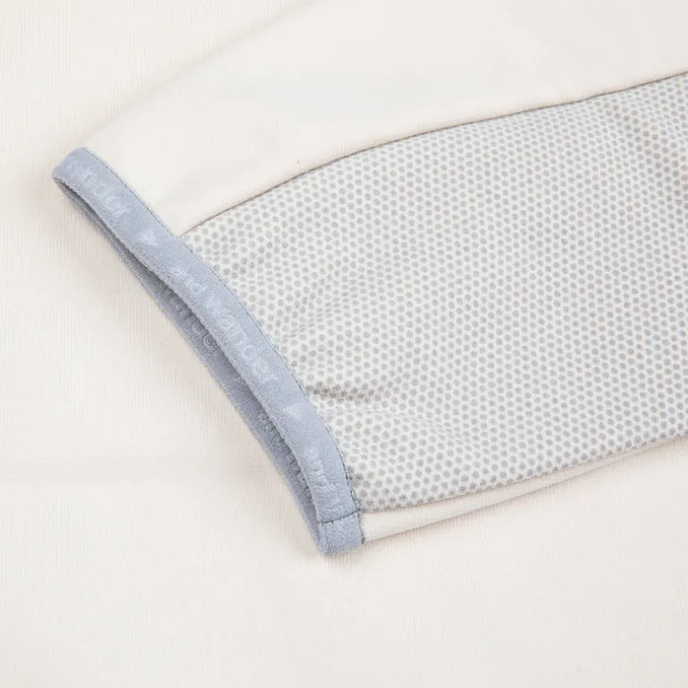 And Wander light fleece pullover off white