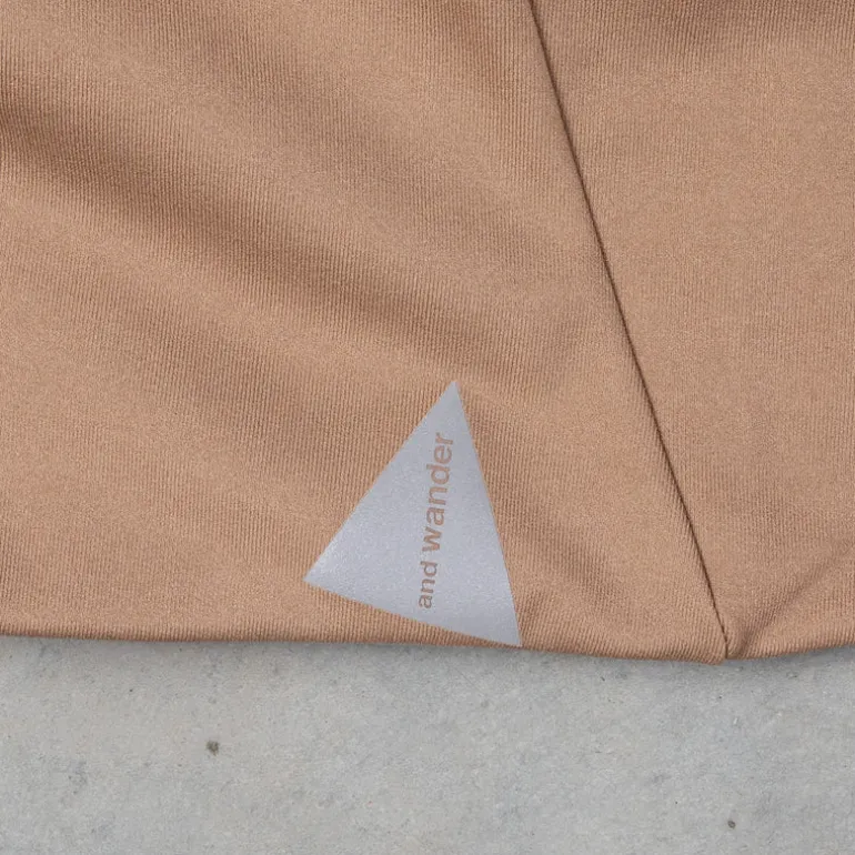 And Wander Light Fleece Pants Beige