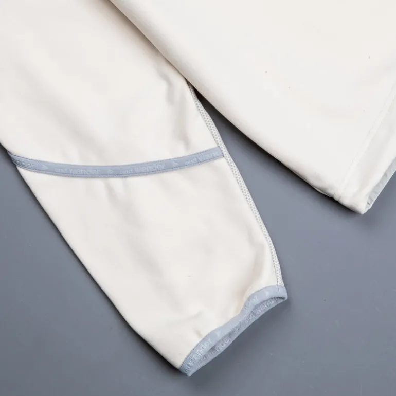 And Wander light fleece pullover off white