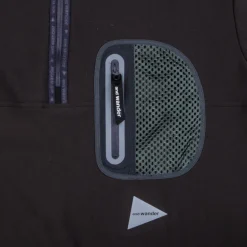 And Wander light fleece pullover charcoal