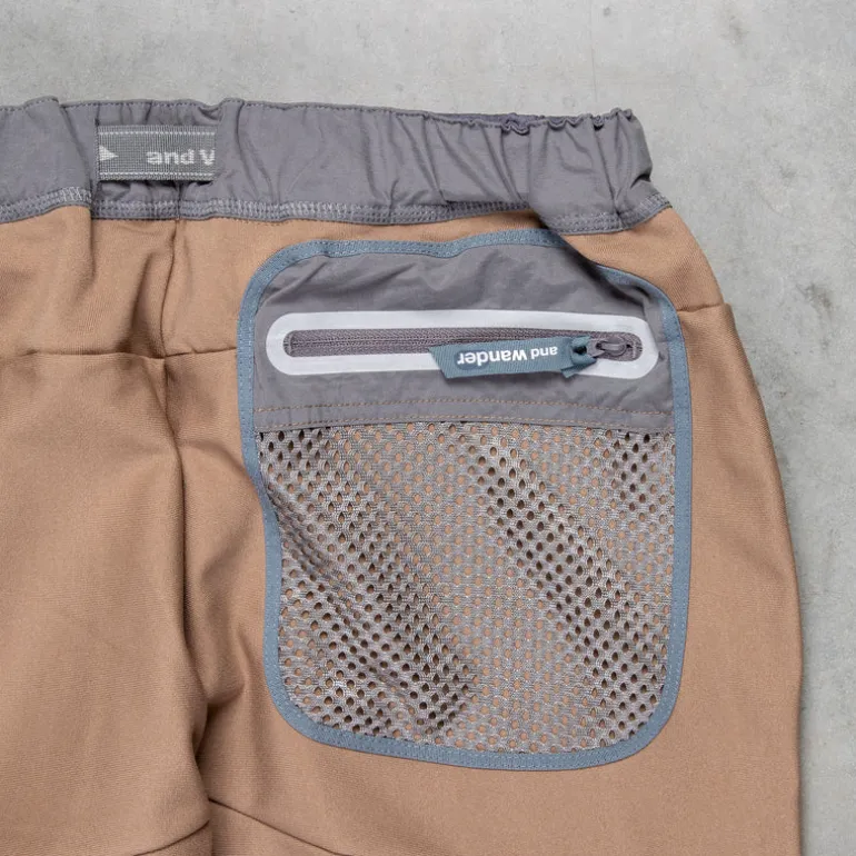 And Wander Light Fleece Pants Beige