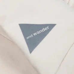 And Wander light fleece pants off white