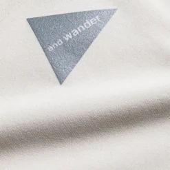 And Wander light fleece pullover off white