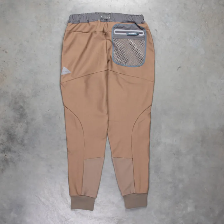 And Wander Light Fleece Pants Beige