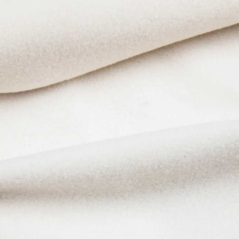 And Wander light fleece pullover off white