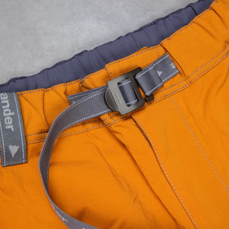 And Wander Light Hike Shorts Orange