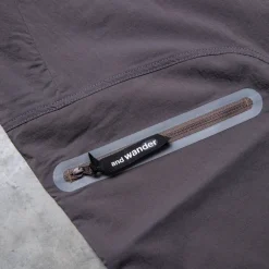 And Wander Light Hike Shorts Charcoal