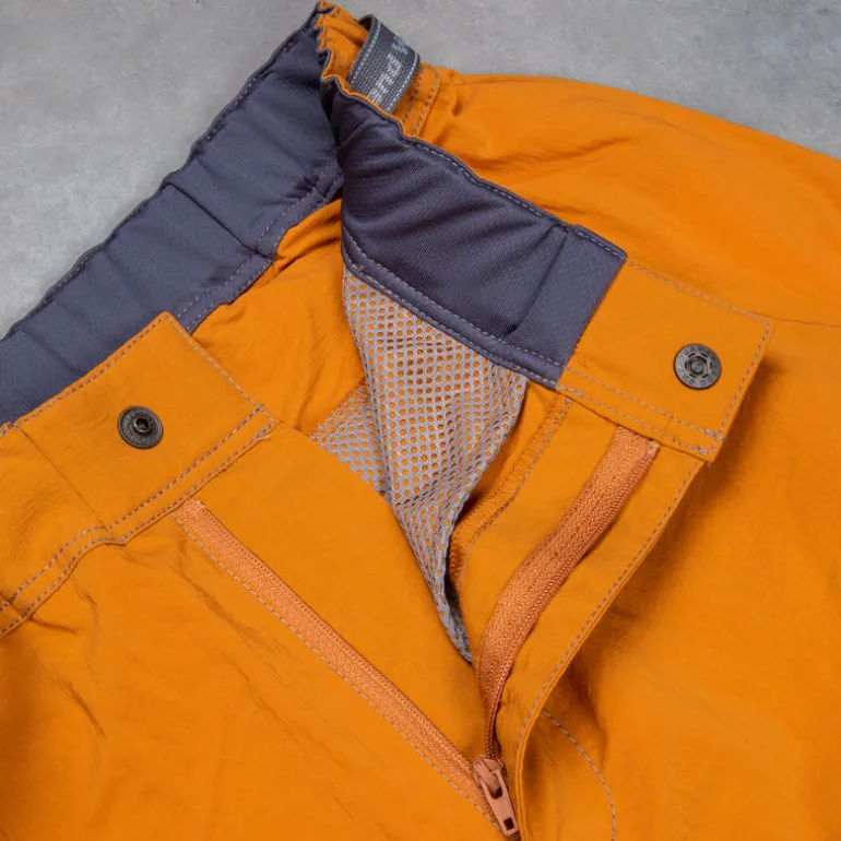 And Wander Light Hike Shorts Orange