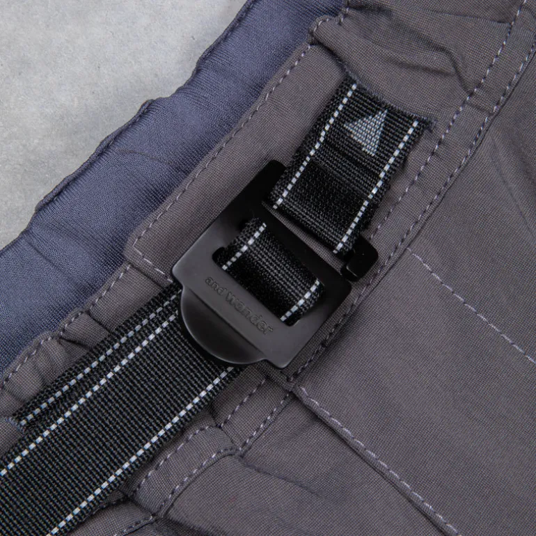 And Wander Light Hike Shorts Charcoal