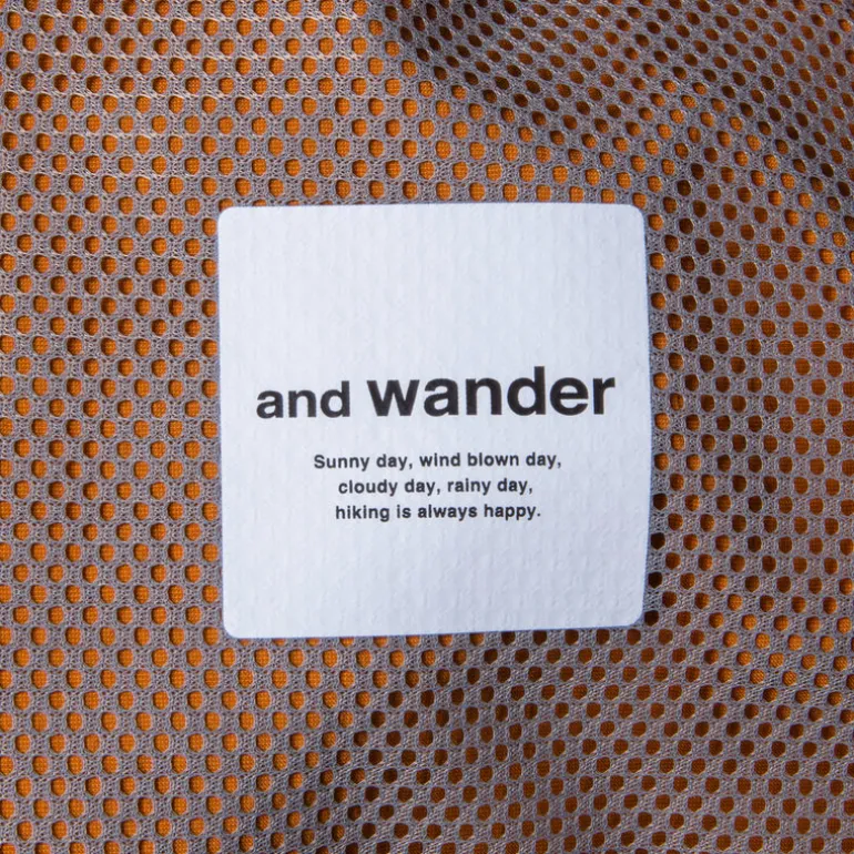 And Wander Light Hike Shorts Orange