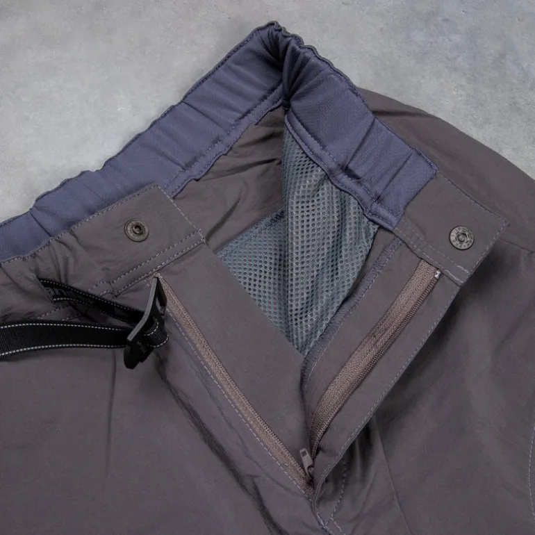 And Wander Light Hike Shorts Charcoal
