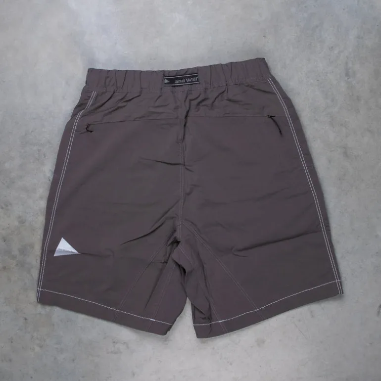 And Wander Light Hike Shorts Charcoal