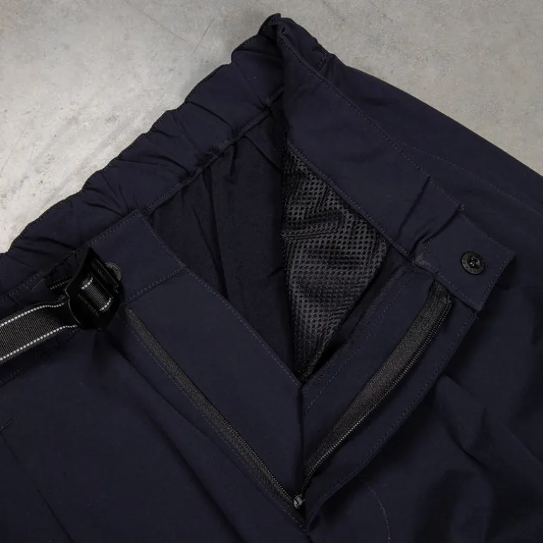 And Wander Light W Cloth Pants Navy