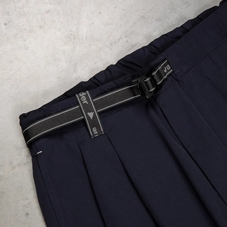 And Wander Light W Cloth Pants Navy