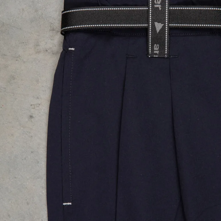 And Wander Light W Cloth Pants Navy