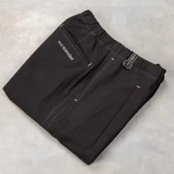 And Wander Linen Drawstring Pants Black