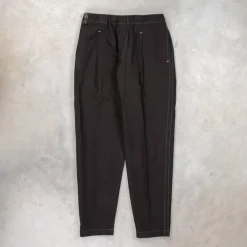 And Wander Linen Drawstring Pants Black