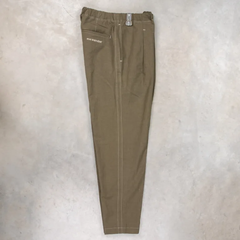 And Wander Linen Drawstring Pants Khaki