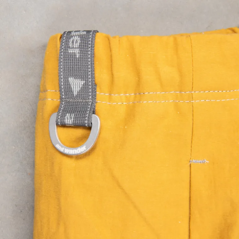 And Wander Linen Drawstring Pants Yellow