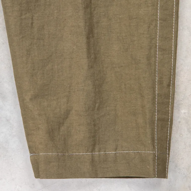 And Wander Linen Drawstring Pants Khaki