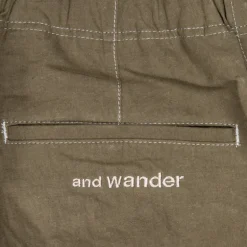 And Wander Linen Drawstring Pants Khaki