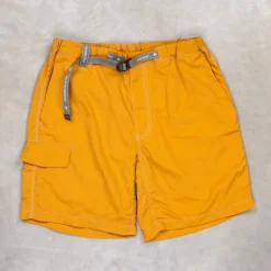 And Wander Ny Taffeta Hiker Shorts Yellow