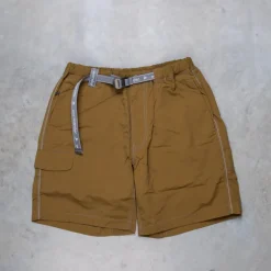 And Wander Ny Taffeta Hiker Shorts Khaki
