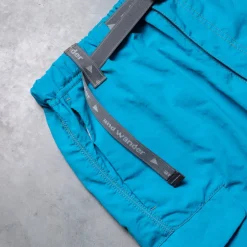 And Wander Ny Taffeta Hiker Shorts Blue