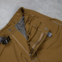 And Wander Ny Taffeta Hiker Shorts Khaki