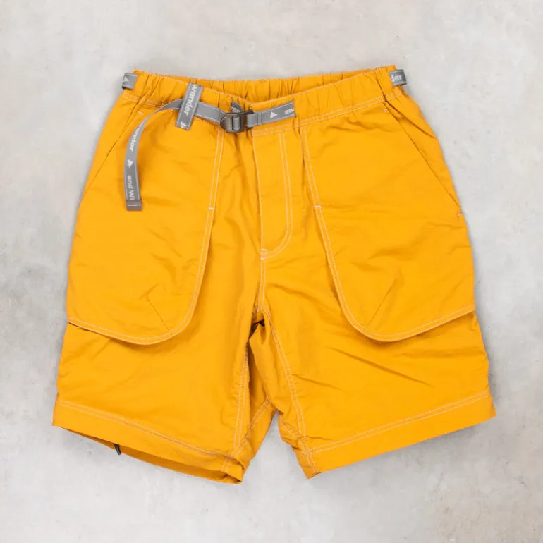 And Wander NY Taffeta 2-Way Pants Yellow