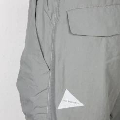 And Wander NY Taffeta 2-Way Pants Gray