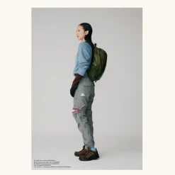 And Wander NY Taffeta 2-Way Pants Gray