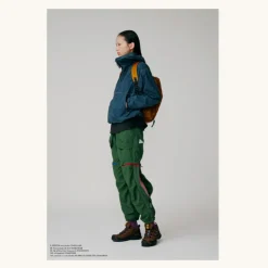 And Wander NY Taffeta 2-Way Pants D. Green