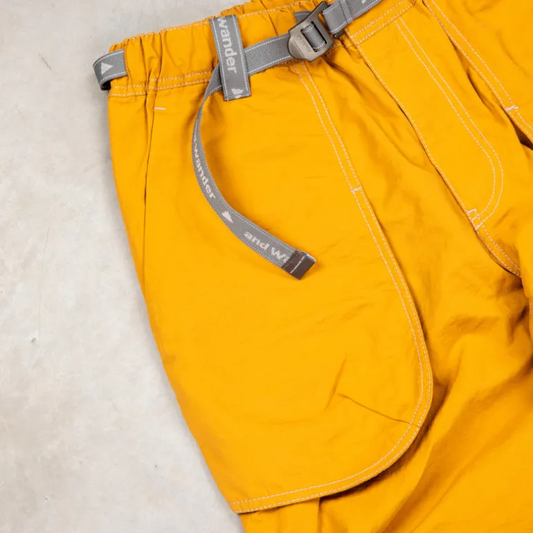 And Wander NY Taffeta 2-Way Pants Yellow