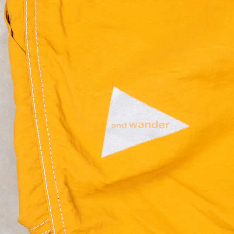 And Wander NY Taffeta 2-Way Pants Yellow